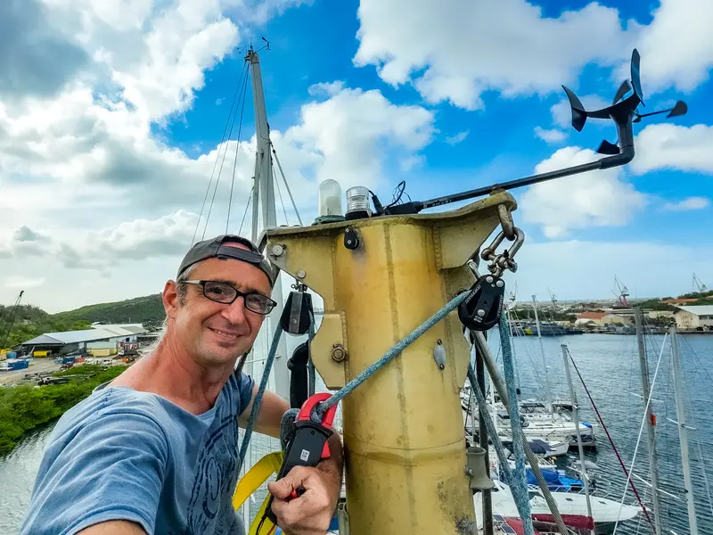 First sail after 75 days on the hard