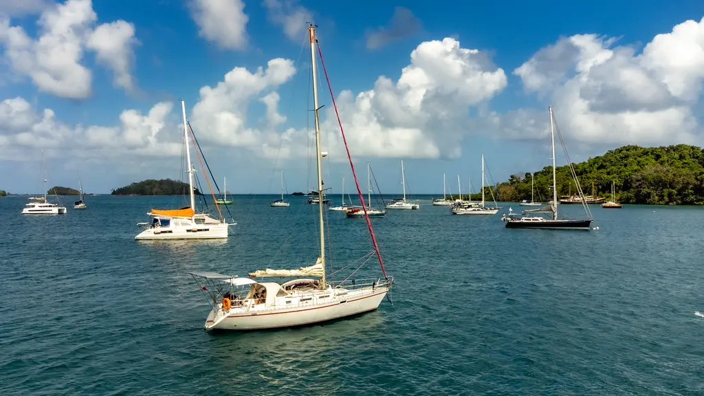 Anima in Linton Bay anchorage Anima in Linton Bay anchorage