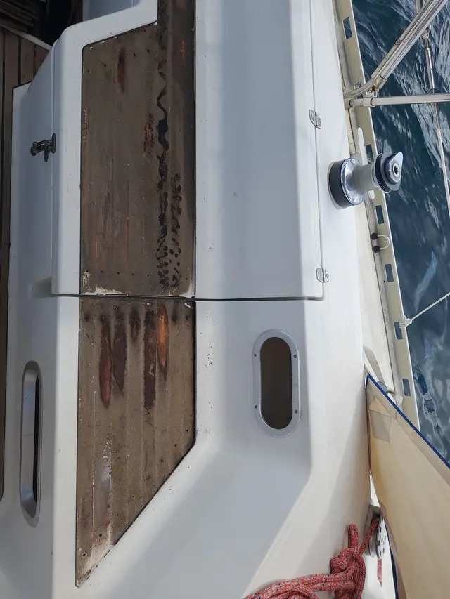 teak removal in cockpit