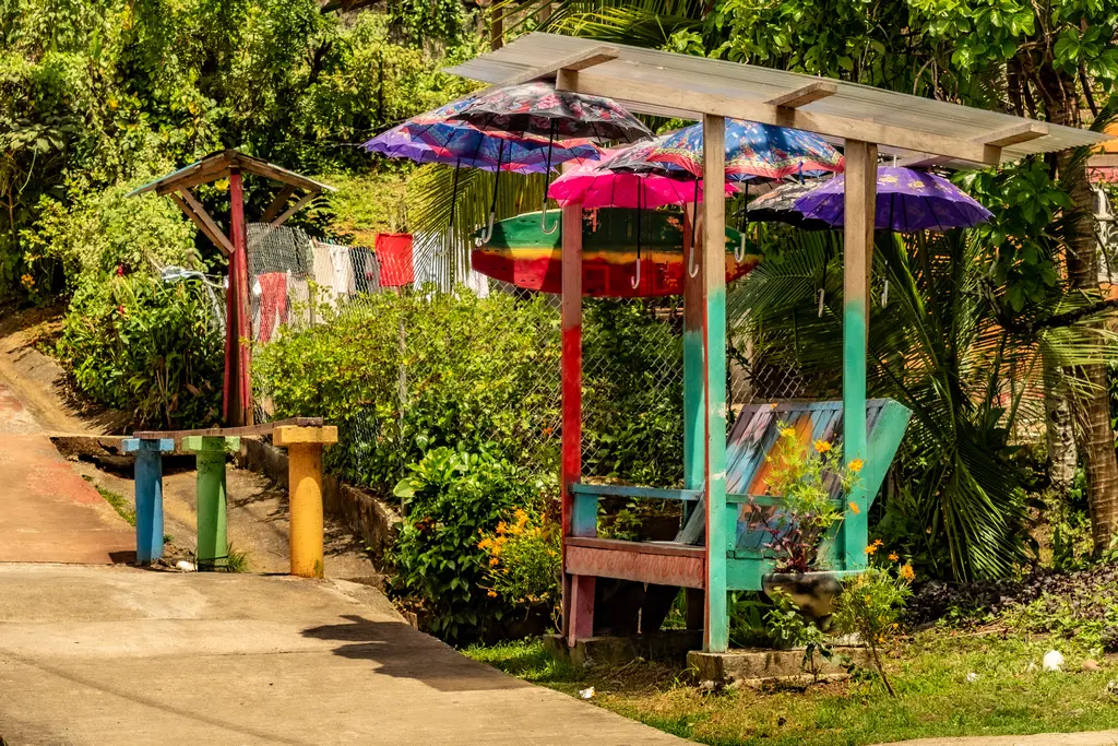 Isla Bastimentos ist sehr bunt Isla Bastimentos ist sehr bunt